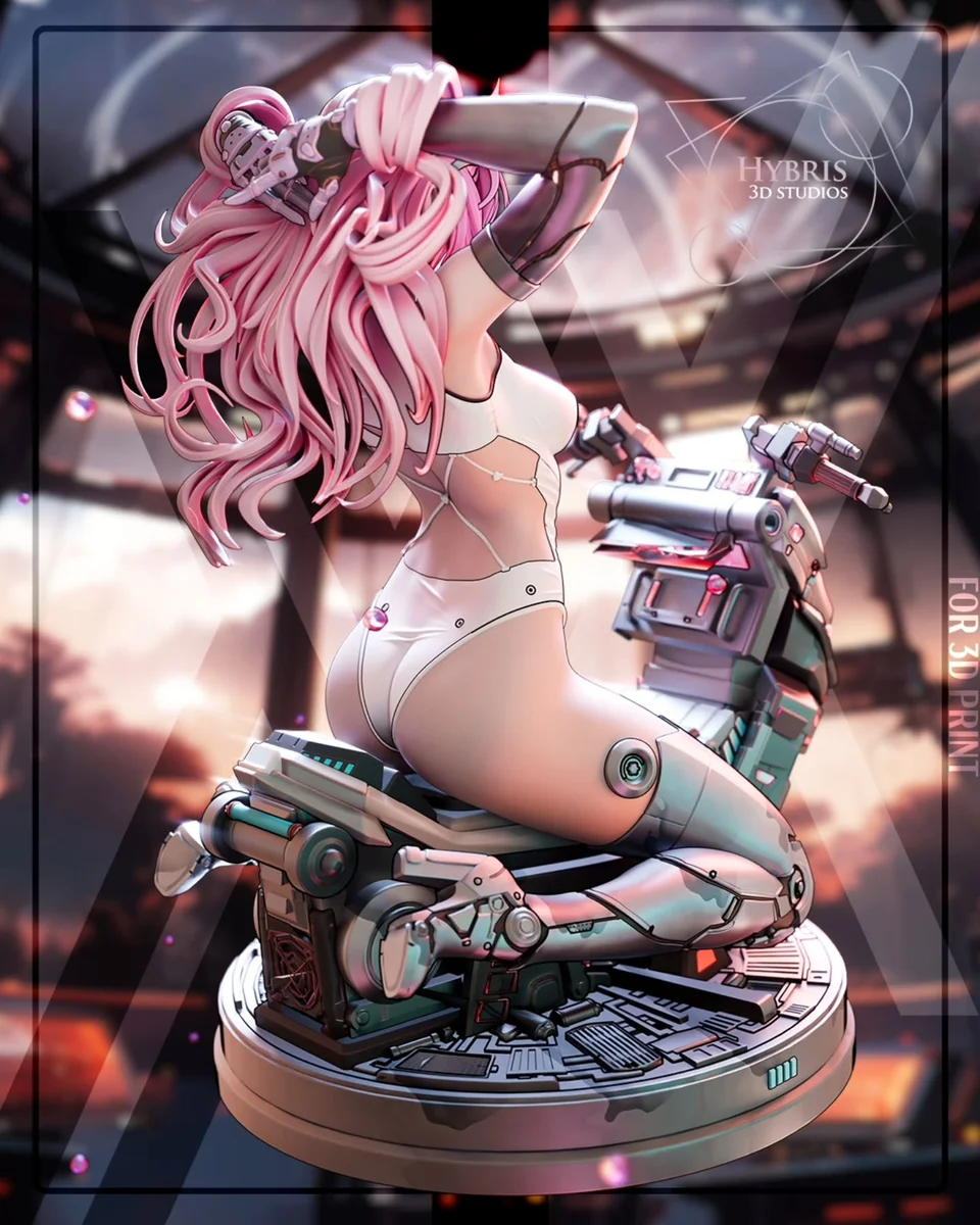 Cyber Zero Two (02) | Fan Art | 3D Printed Resin Model Garage Kit | *Un-Painted* | Hybris Studios 6