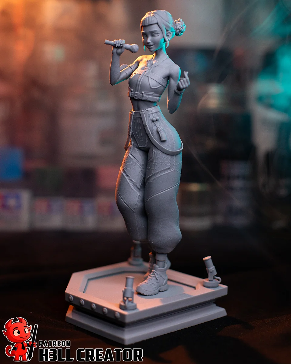 Zoey | Fan Art | 3D Printed Resin Model Garage Kit | *Un-Painted* | H3LL Creator 10