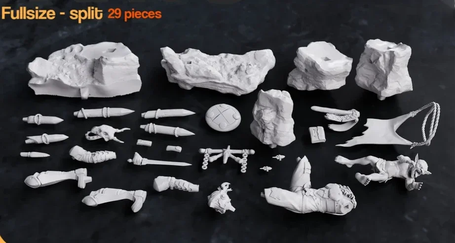 Orcbolg | Fan Art | 3D Printed Resin Model Garage Kit | *Un-Painted* | Nomnom 3