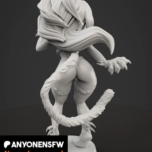 Felicia | Fan Art | 3D Printed Resin Model Garage Kit | *Un-Painted* | AnyoneNSFW 6