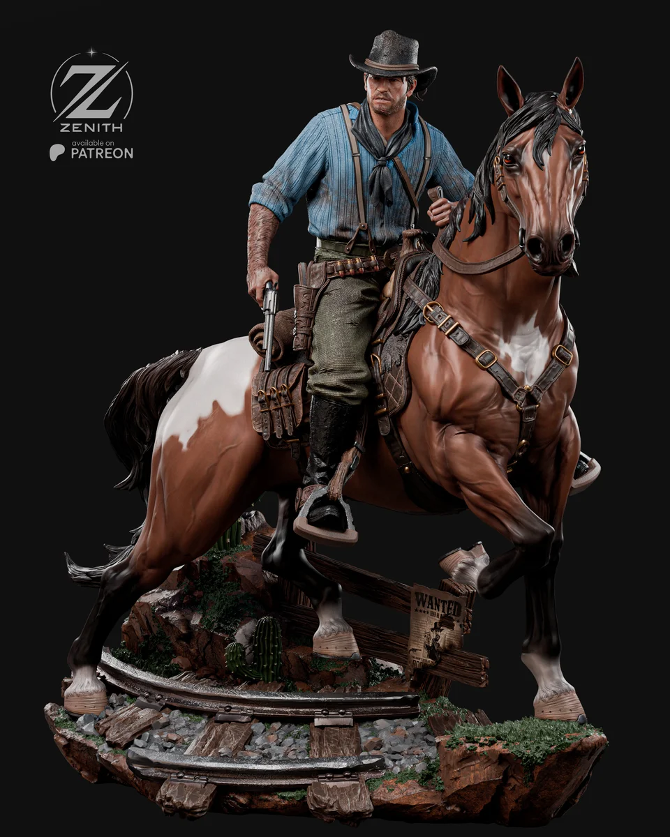 Arthur Morgan | Fan Art | 3D Printed Resin Model Garage Kit | *Un-Painted* | Zenith Studios 8