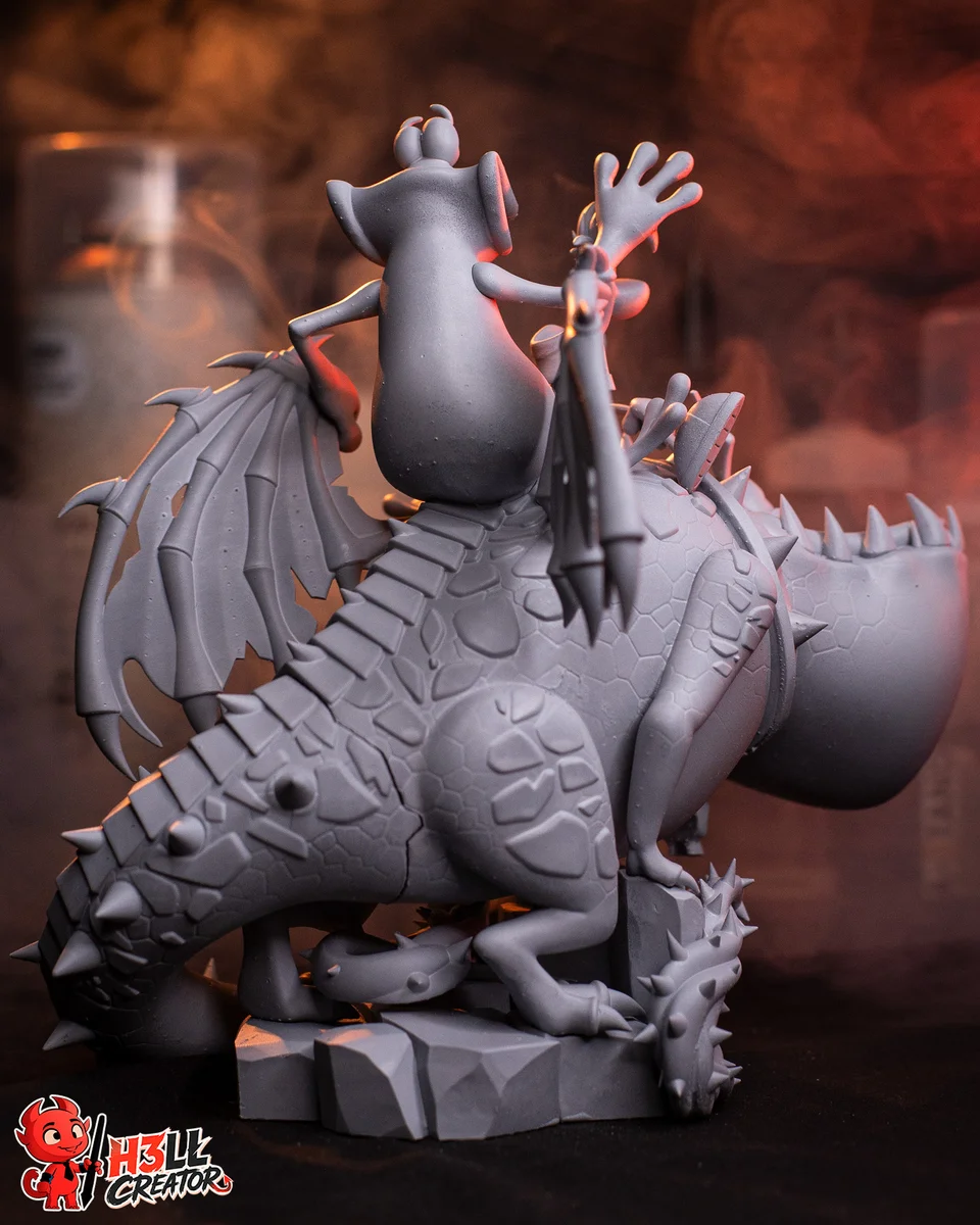 Rayman and Globox | Fan Art | 3D Printed Resin Model Garage Kit | *Un-Painted* | H3LL Creator 12