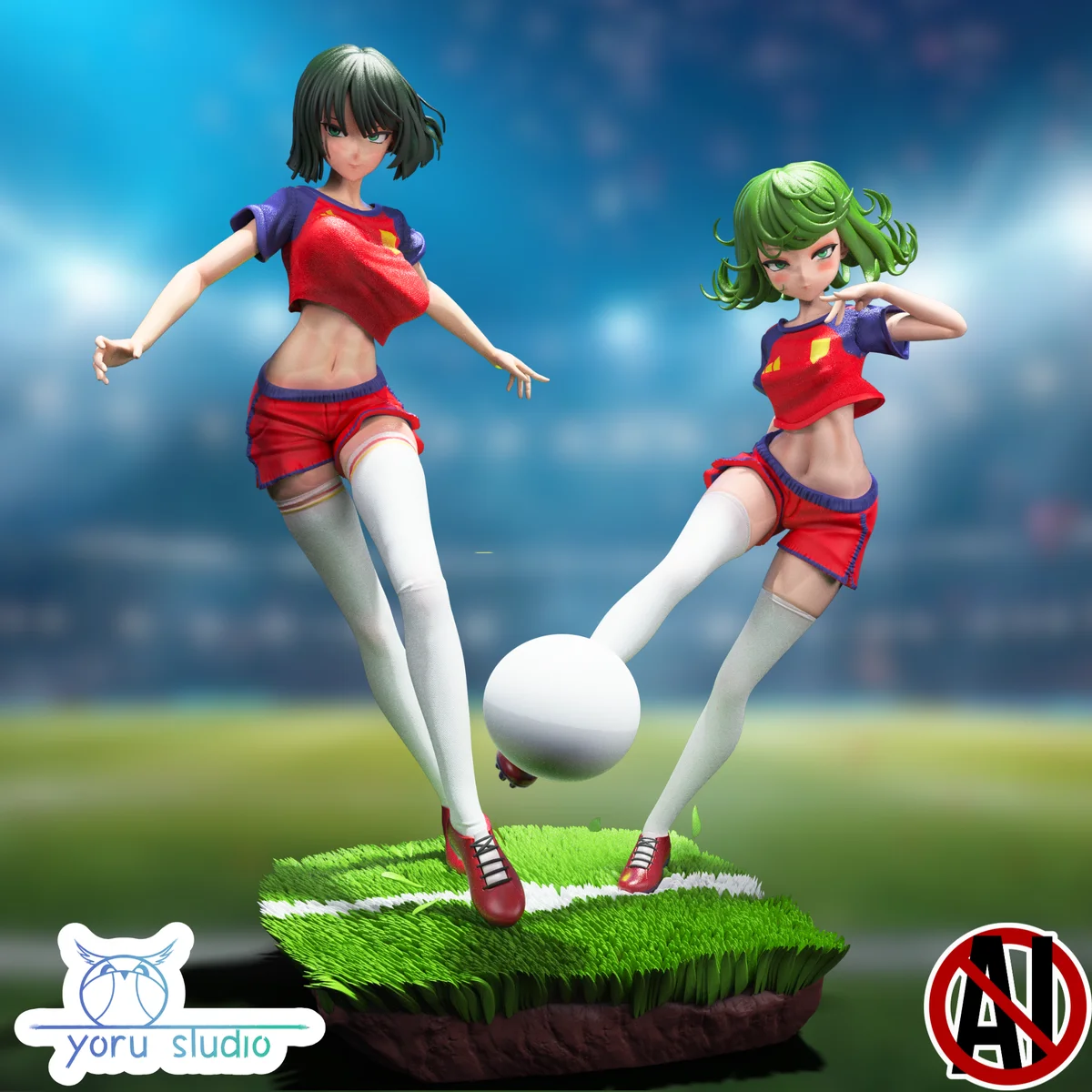 Fubuki & Tatsumaki | Fan Art | 3D Printed Resin Model Garage Kit | *Un-Painted* | Yoru Studio 3