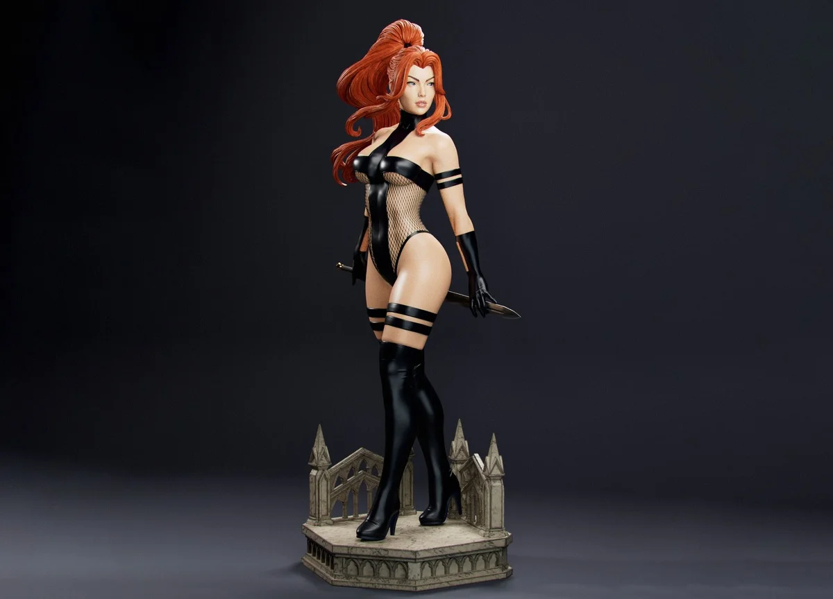 Avengelyne | Fan Art | 3D Printed Resin Model Garage Kit | *Un-Painted* | Abe3D 8