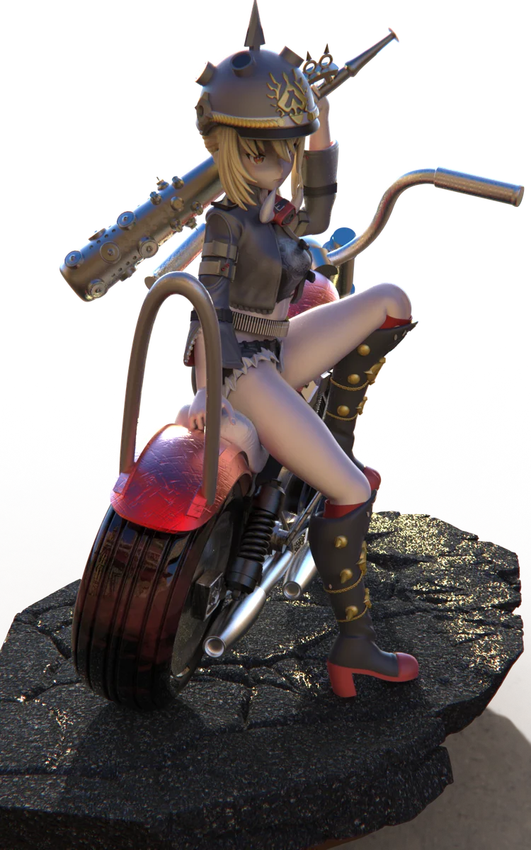 Lucy | Fan Art | 3D Printed Resin Model Garage Kit | *Un-Painted* | Yoru Studio 3