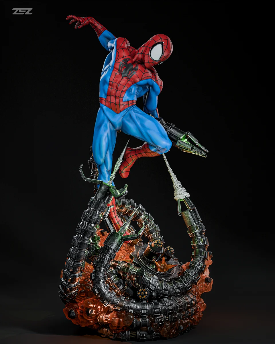 Spider-Man | Fan Art | 3D Printed Resin Model Garage Kit | *Un-Painted* | ZEZ Studio 9