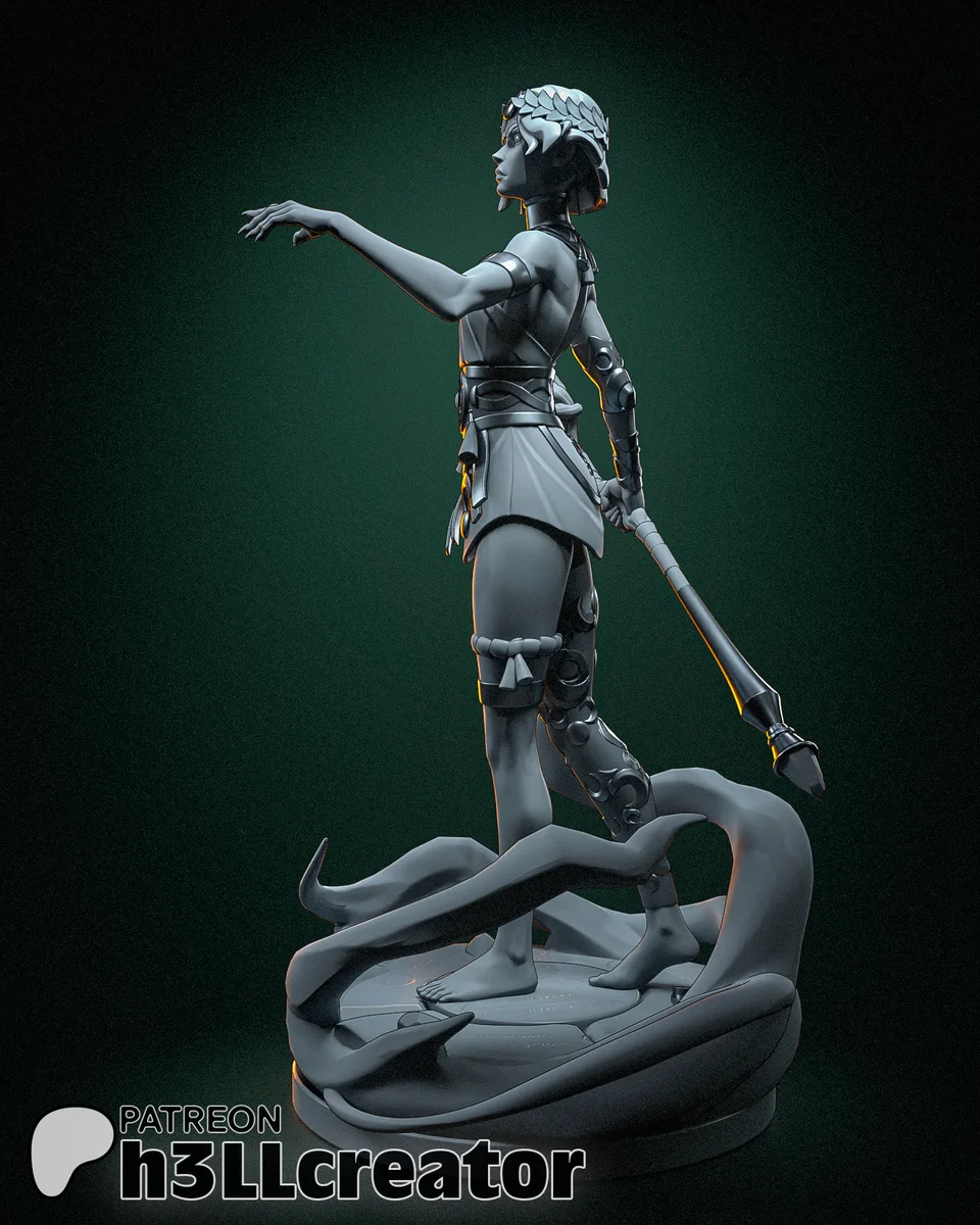 Melinoe | Fan Art | 3D Printed Resin Model Garage Kit | *Un-Painted* | H3LL Creator 11