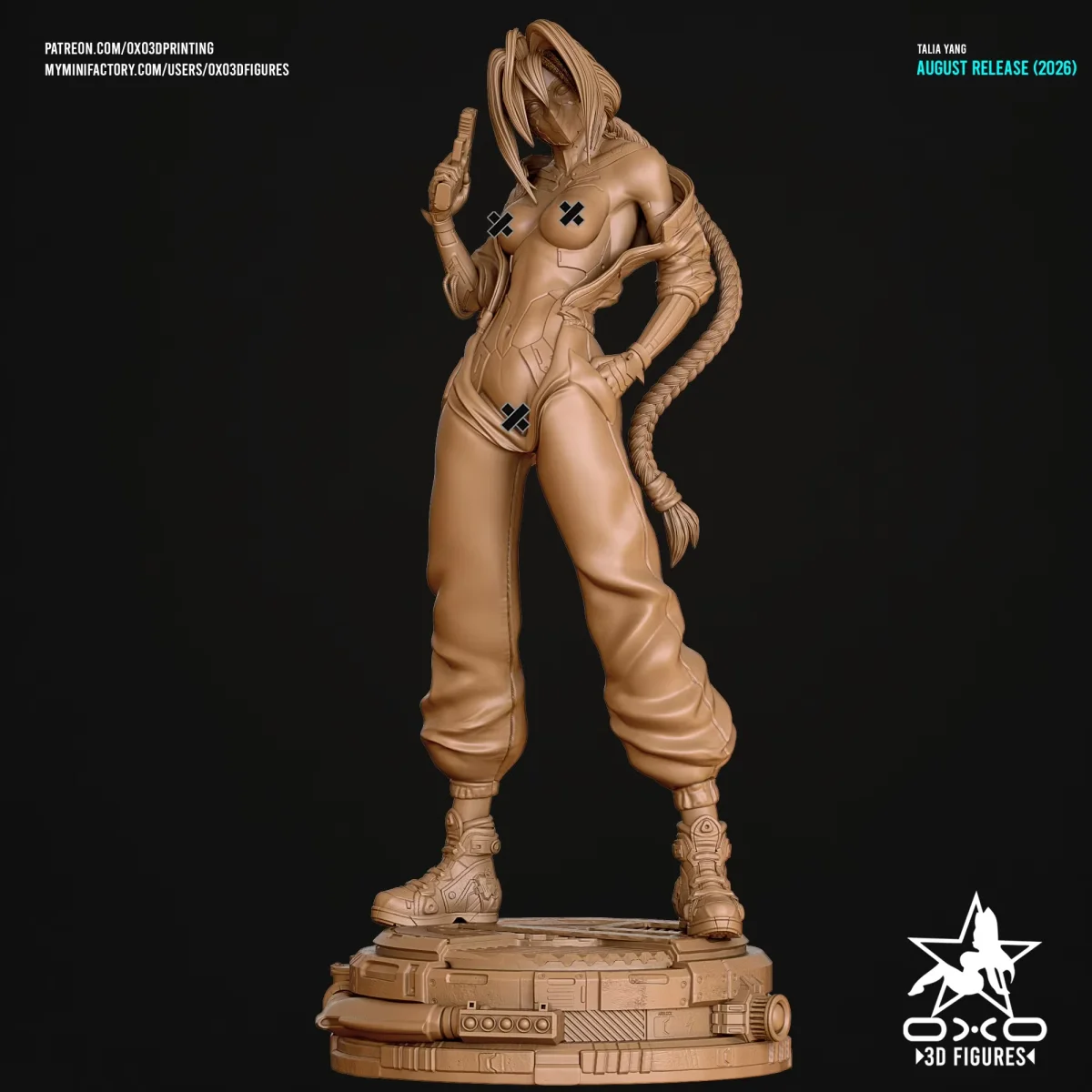 Talia Yang | Fan Art | 3D Printed Resin Model Garage Kit | *Un-Painted* | OXO3D 8
