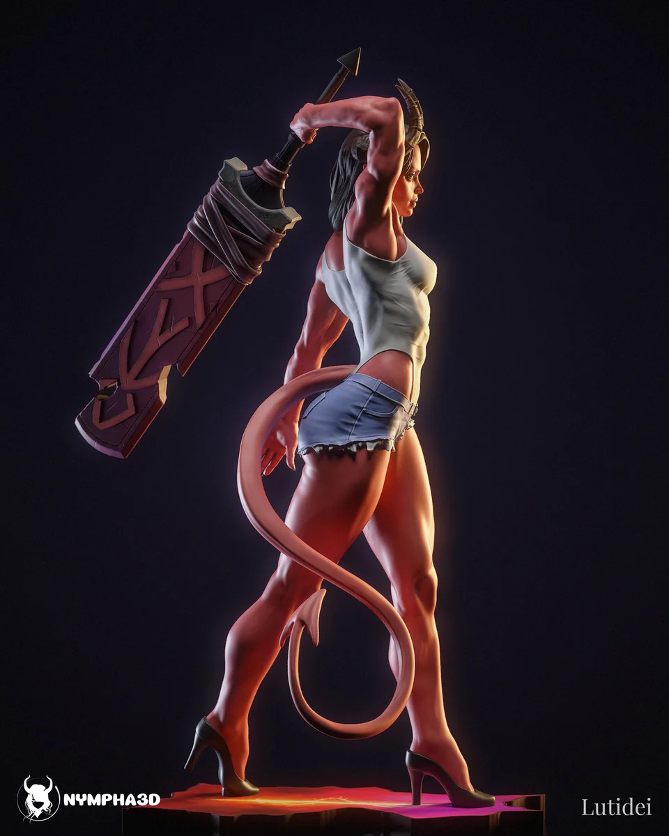 Malevola | Fan Art | 3D Printed Resin Model Garage Kit | *Un-Painted* | Nympha3D 5
