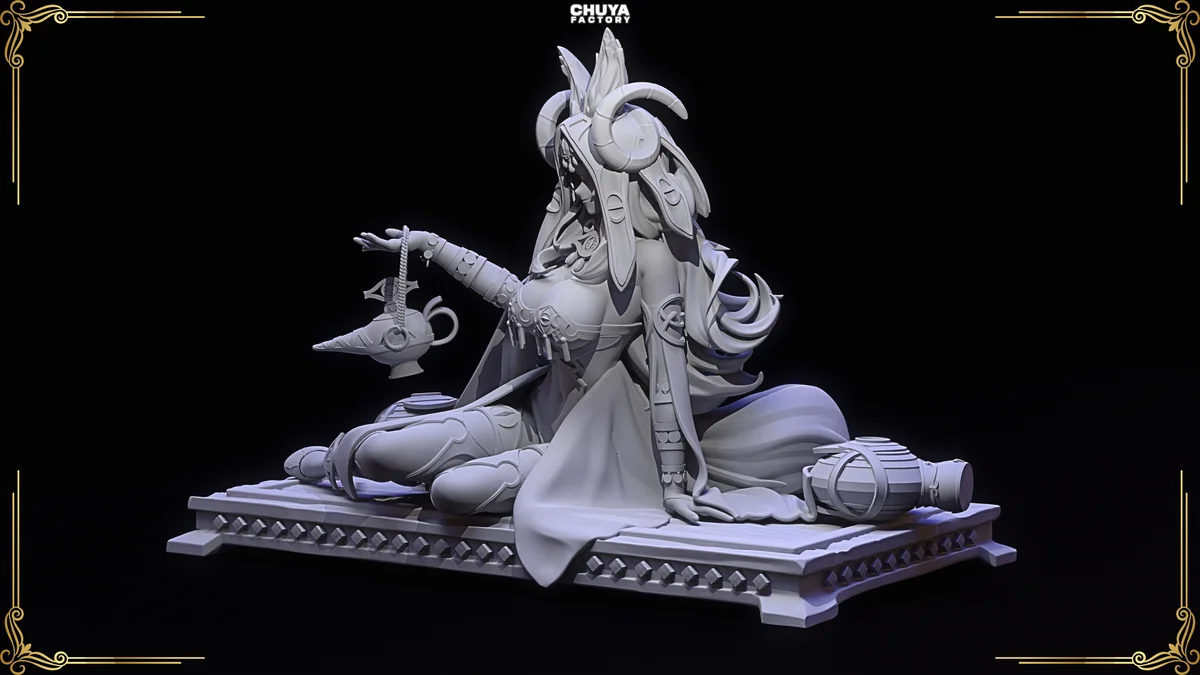 Queen of Sheba | Fan Art | 3D Printed Resin Model Garage Kit | *Un-Painted* | Chuya Factory 11