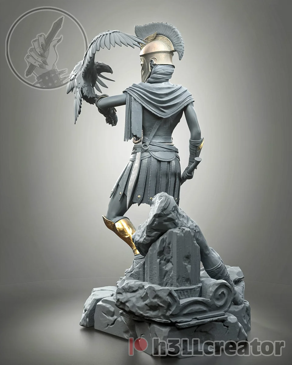 Kassandra | Fan Art | 3D Printed Resin Model Garage Kit | *Un-Painted* | H3LL Creator 10