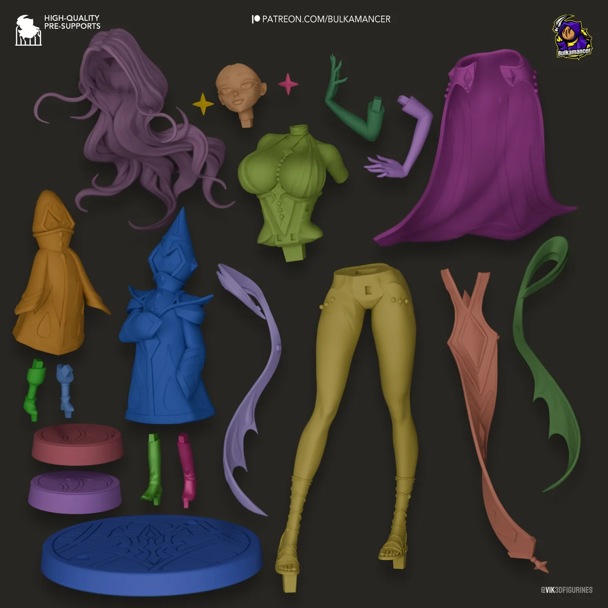 Boobamancer | Fan Art | 3D Printed Resin Model Garage Kit | *Un-Painted* | Bulkamancer 9