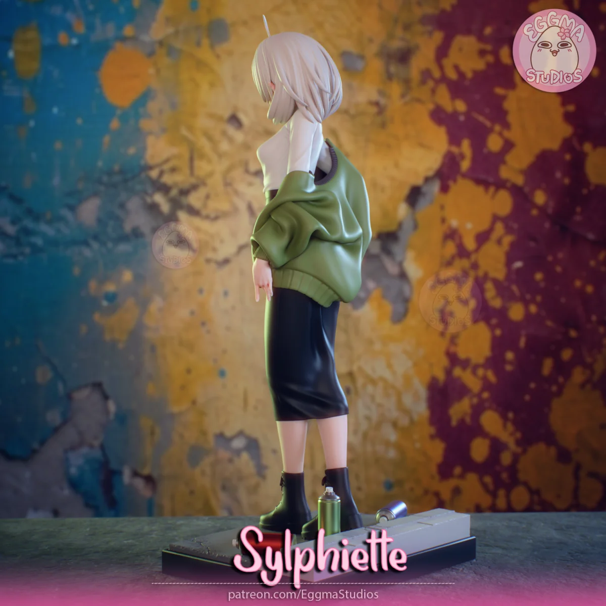 Sylphiette | Fan Art | 3D Printed Resin Model Garage Kit | *Un-Painted* | EggmaStudios 3
