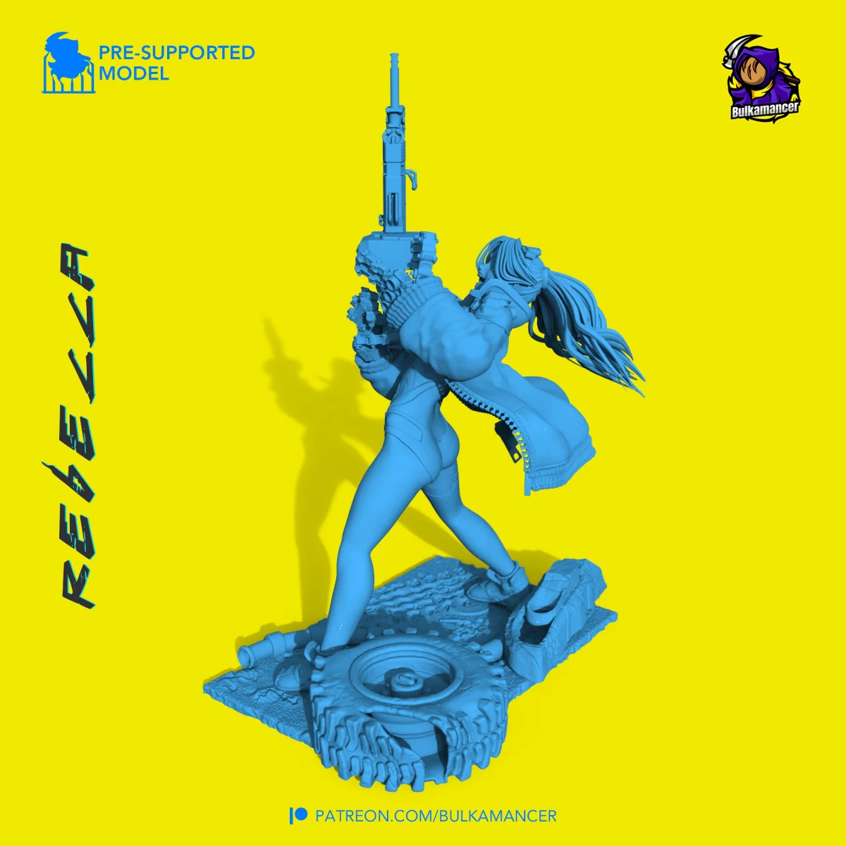 Rebecca | Fan Art | 3D Printed Resin Model Garage Kit | *Un-Painted* | Bulkamancer 3
