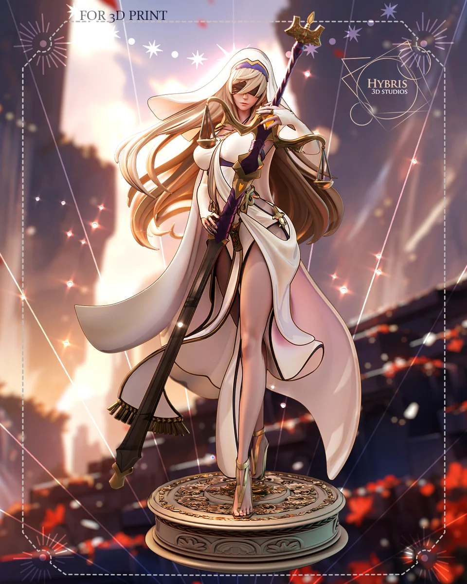 Sword Maiden | Fan Art | 3D Printed Resin Model Garage Kit | *Un-Painted* | Hybris Studios 4