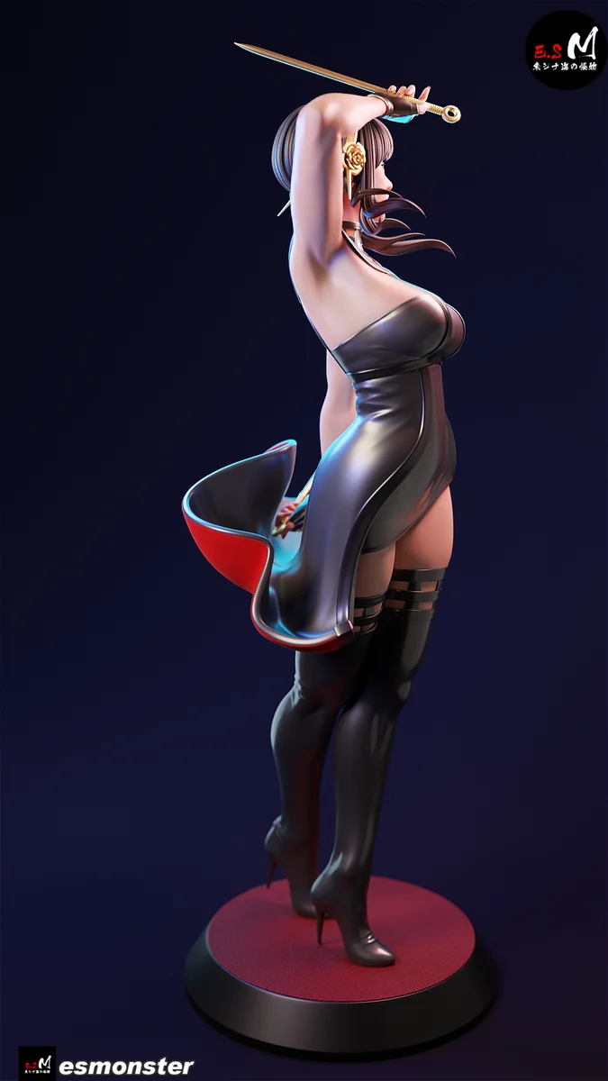 Spy Mom | Fan Art | 3D Printed Resin Model Garage Kit | *Un-Painted* | ES Monster 9