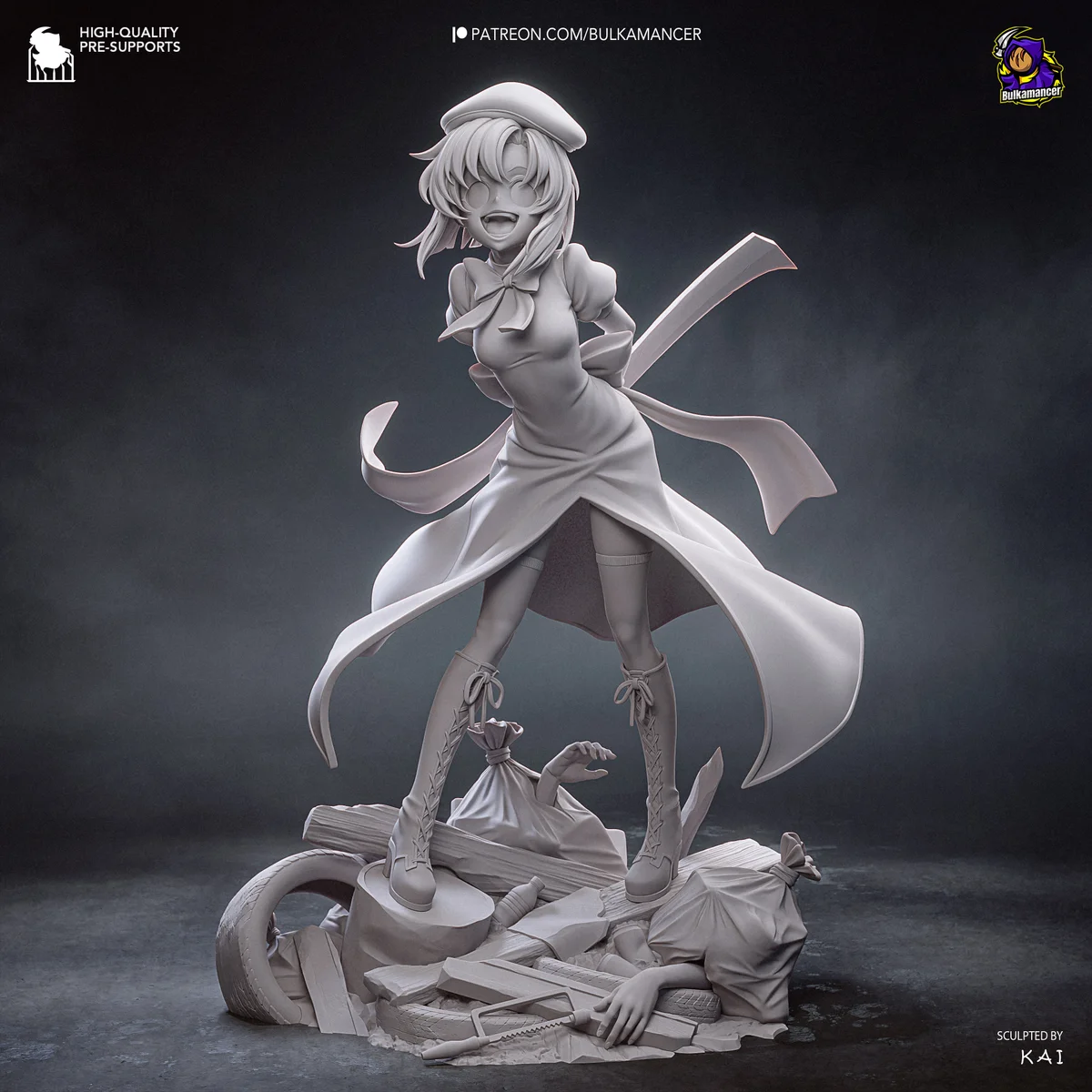 Rena | Fan Art | 3D Printed Resin Model Garage Kit | *Un-Painted* | Bulkamancer 10