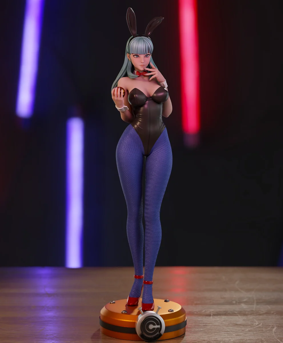 Bulma Bunny | Fan Art | 3D Printed Resin Model Garage Kit | *Un-Painted* | Momoji 3