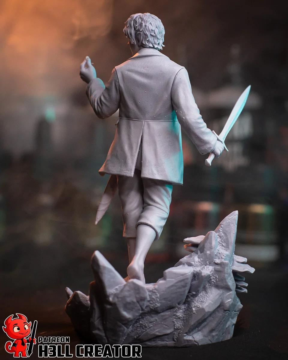 Bilbo Baggins | Fan Art | 3D Printed Resin Model Garage Kit | *Un-Painted* | H3LL Creator 11