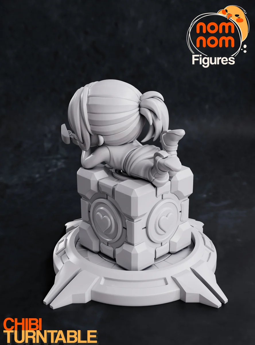 Chibi Chell | Fan Art | 3D Printed Resin Model Garage Kit | *Un-Painted* | Nomnom 6