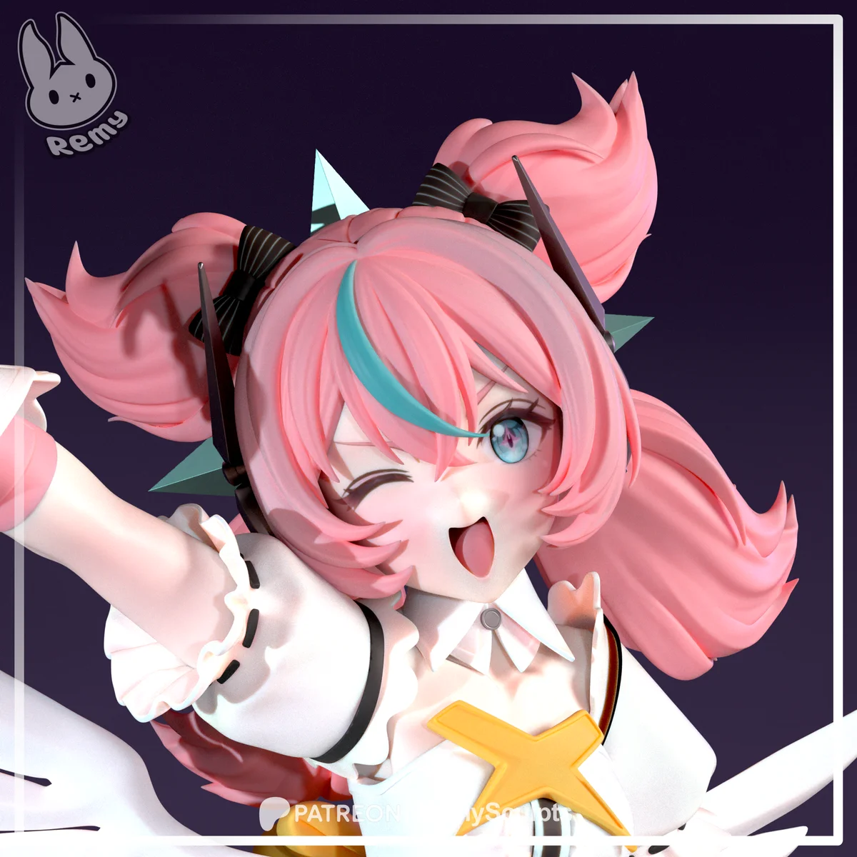 Idol Aria | Fan Art | 3D Printed Resin Model Garage Kit | *Un-Painted* | Remy Sculpts