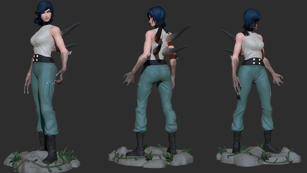 Eloise | Fan Art | 3D Printed Resin Model Garage Kit | *Un-Painted* | Inaki Sculpts 5