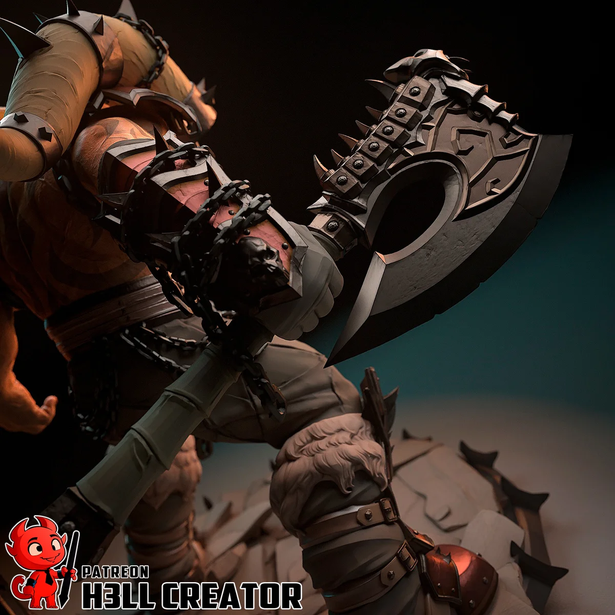 Garrosh Hellscream | Fan Art | 3D Printed Resin Model Garage Kit | *Un-Painted* | H3LL Creator 7