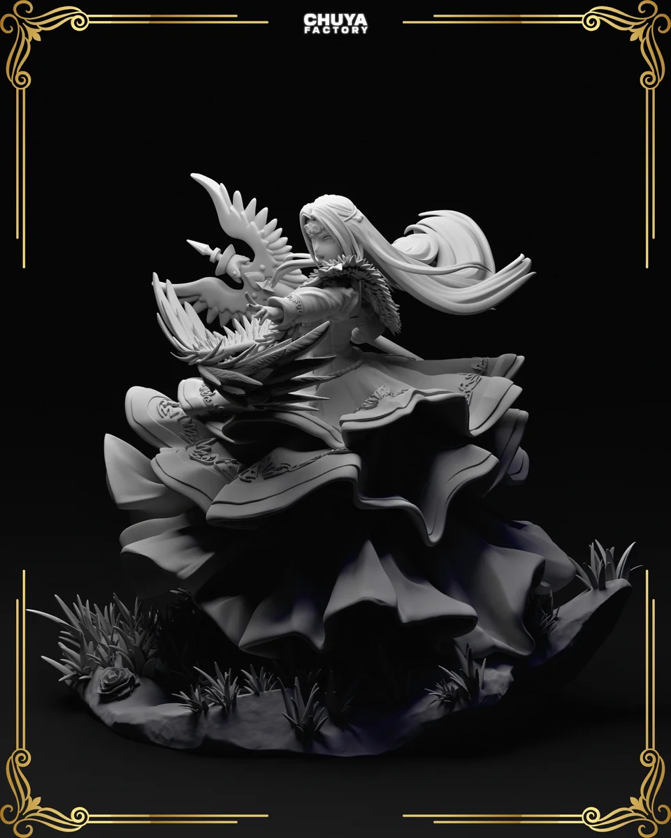 Edelgard von Hresvelg | Fan Art | 3D Printed Resin Model Garage Kit | *Un-Painted* | Chuya Factory 11