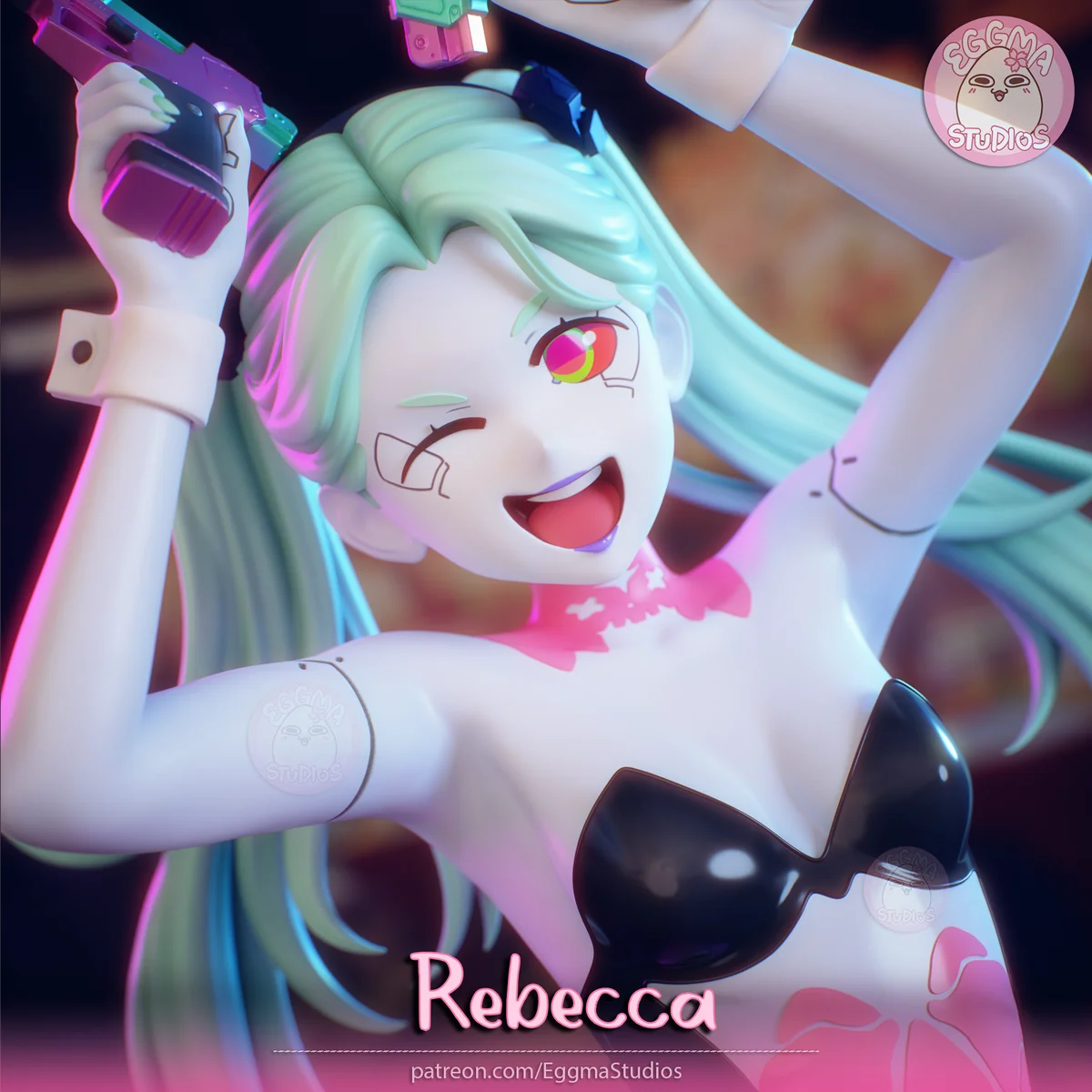 Rebecca | Fan Art | 3D Printed Resin Model Garage Kit | *Un-Painted* | EggmaStudios