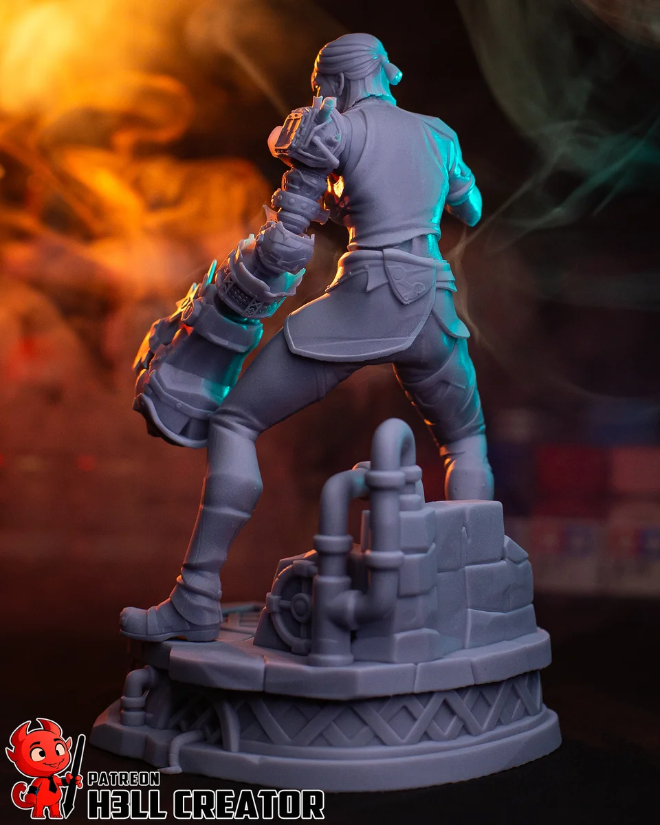 Sevika | Fan Art | 3D Printed Resin Model Garage Kit | *Un-Painted* | H3LL Creator 12