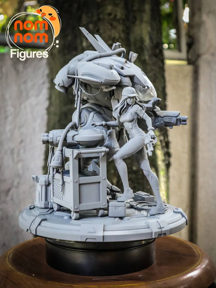 Dva | Fan Art | 3D Printed Resin Model Garage Kit | *Un-Painted* | Nomnom 7