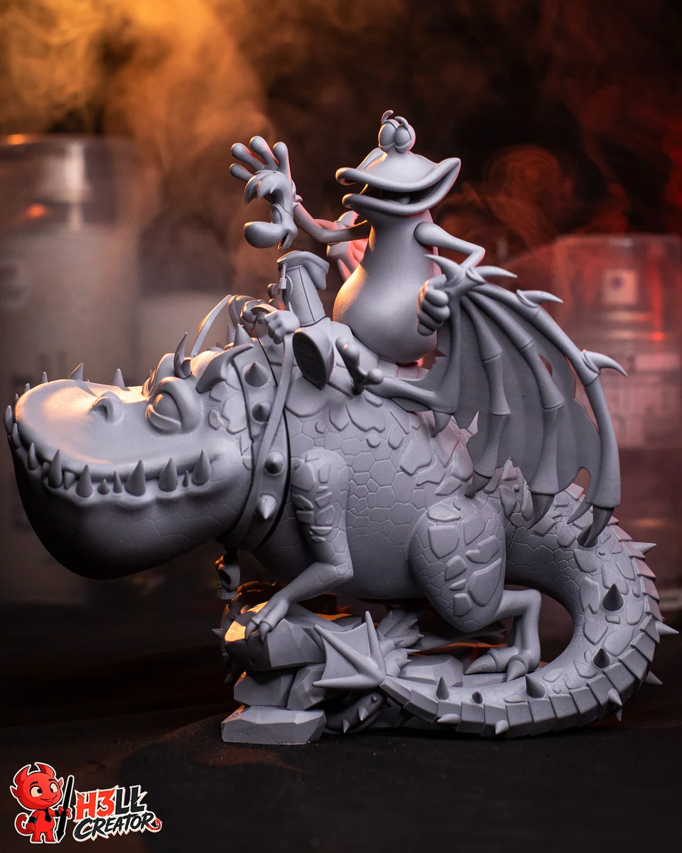Rayman and Globox | Fan Art | 3D Printed Resin Model Garage Kit | *Un-Painted* | H3LL Creator 10