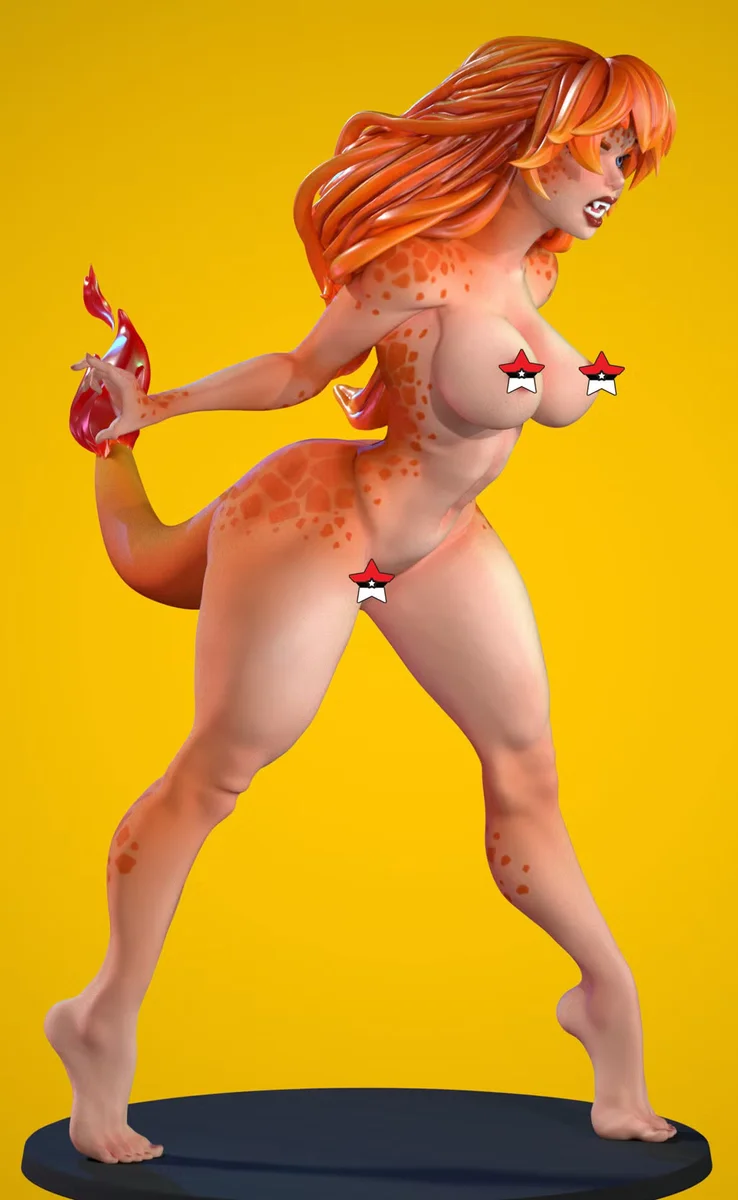 Charmelle - Waifumon | Fan Art | 3D Printed Resin Model Garage Kit | *Un-Painted* | SiryllArt 6
