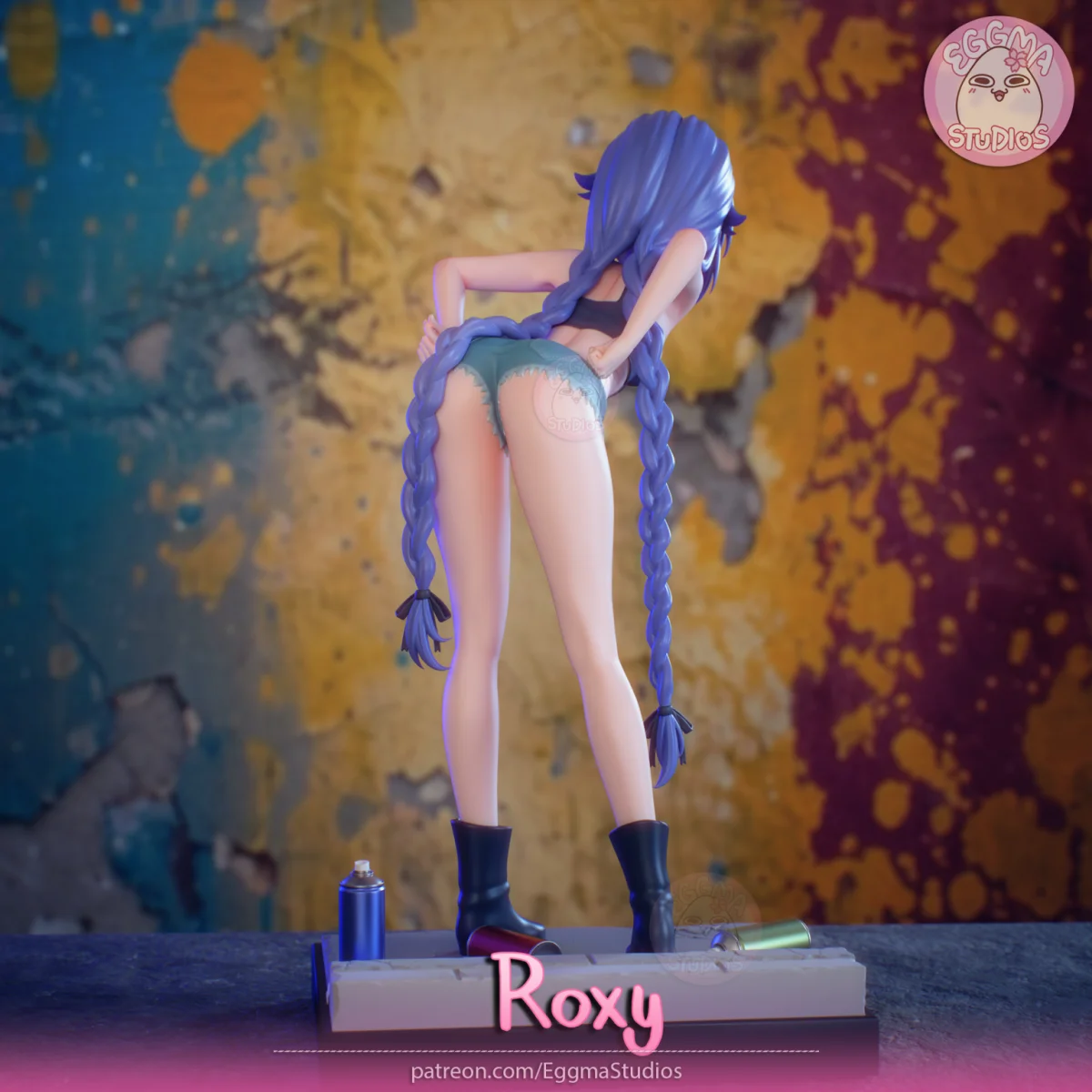 Roxy | Fan Art | 3D Printed Resin Model Garage Kit | *Un-Painted* | EggmaStudios 5