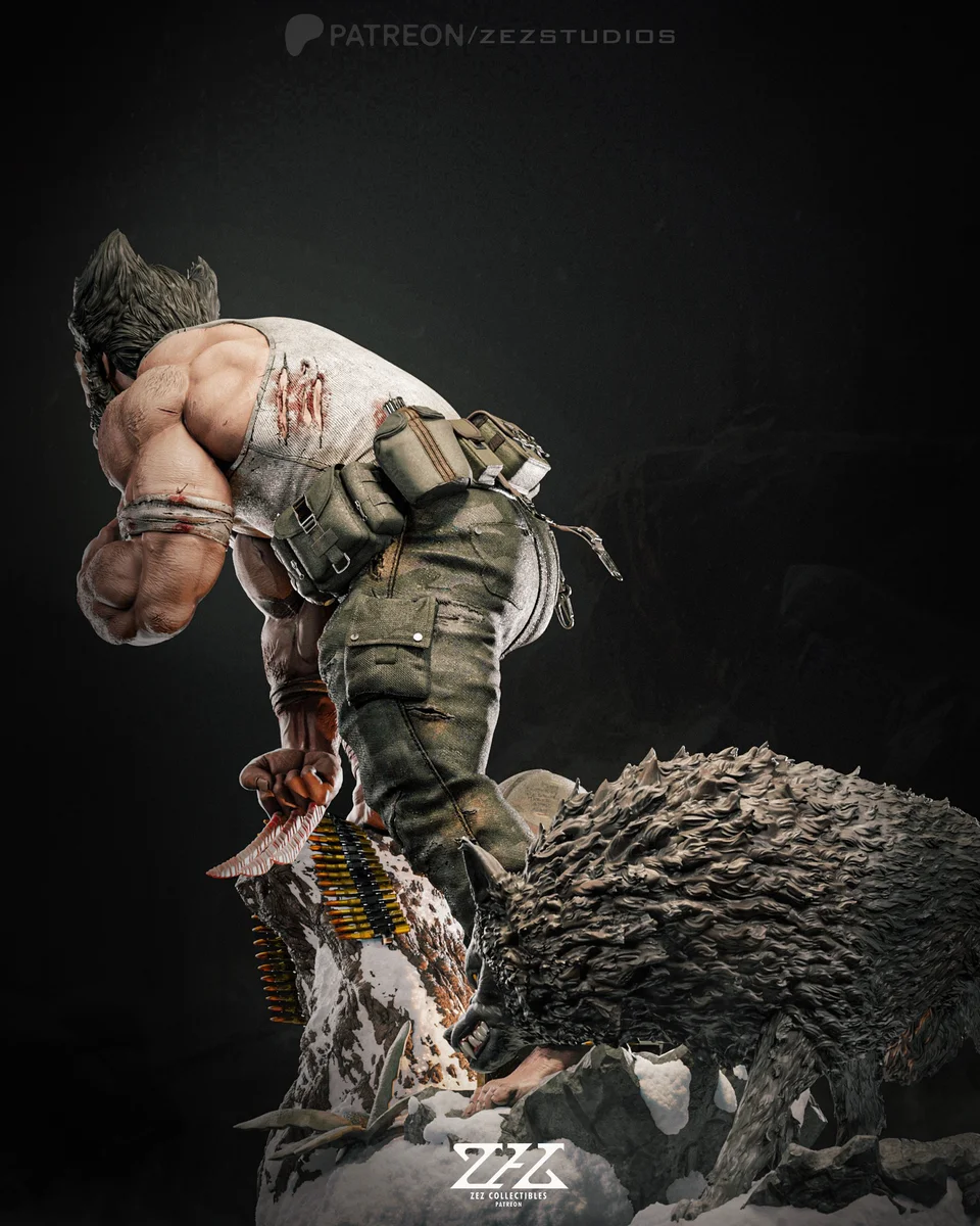 Wolverine | Fan Art | 3D Printed Resin Model Garage Kit | *Un-Painted* | ZEZ Studio 5