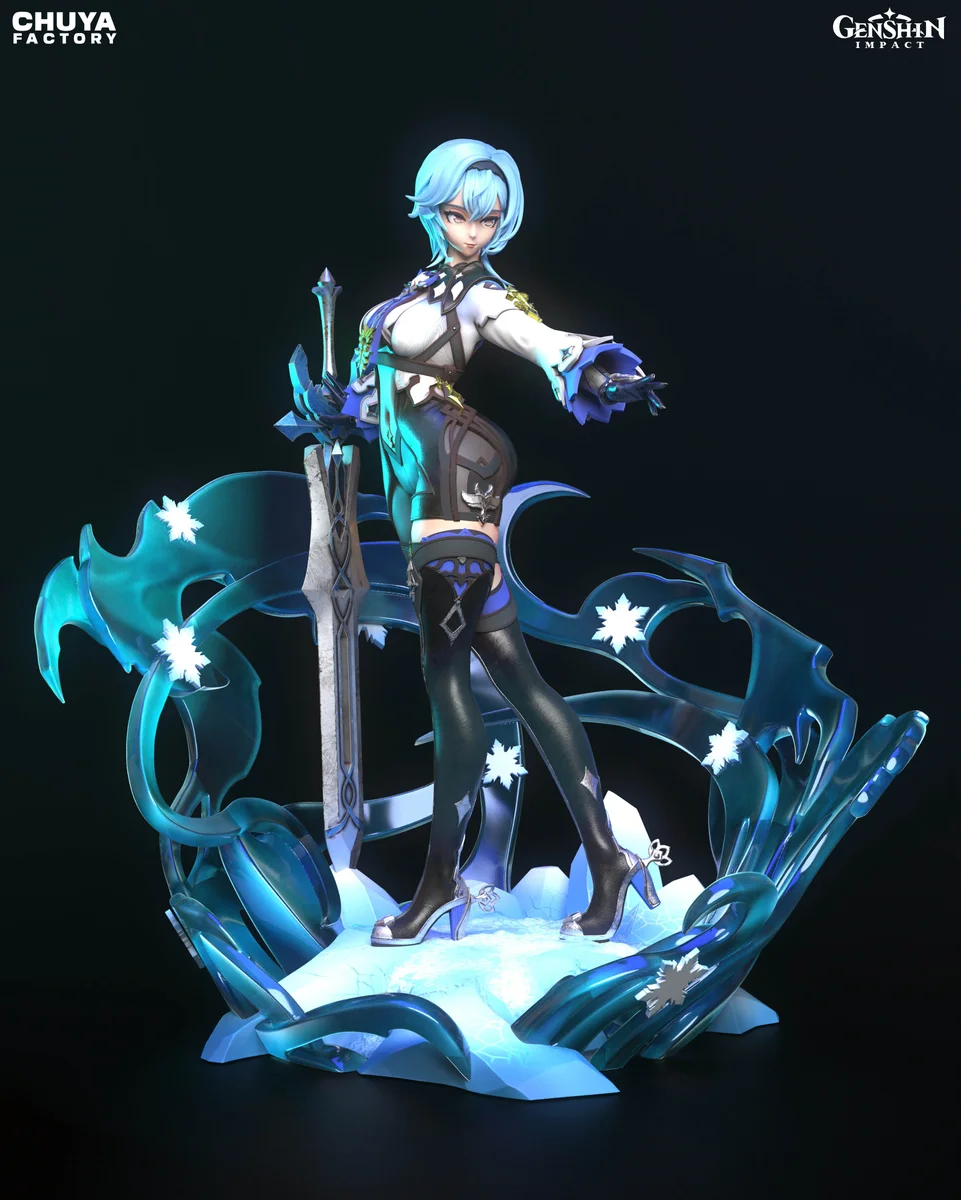 Eula | Fan Art | 3D Printed Resin Model Garage Kit | *Un-Painted* | Chuya Factory 3