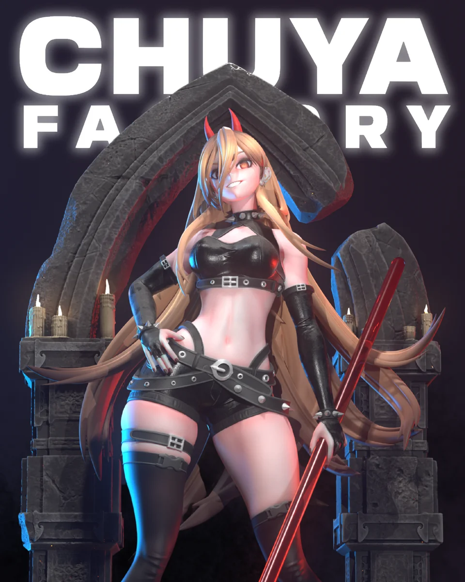 Power | Fan Art | 3D Printed Resin Model Garage Kit | *Un-Painted* | Chuya Factory
