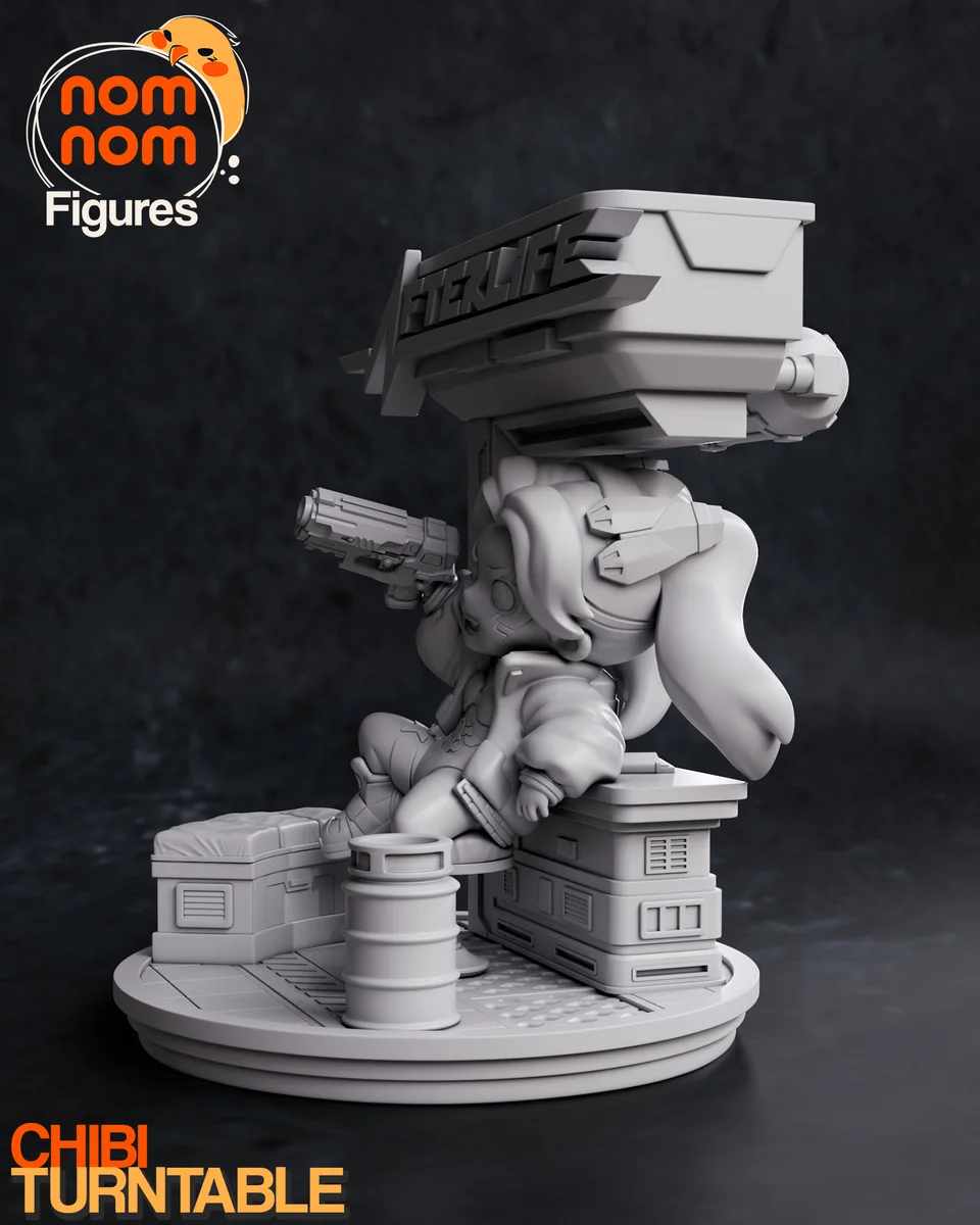 Chibi Rebecca | Fan Art | 3D Printed Resin Model Garage Kit | *Un-Painted* | Nomnom 6