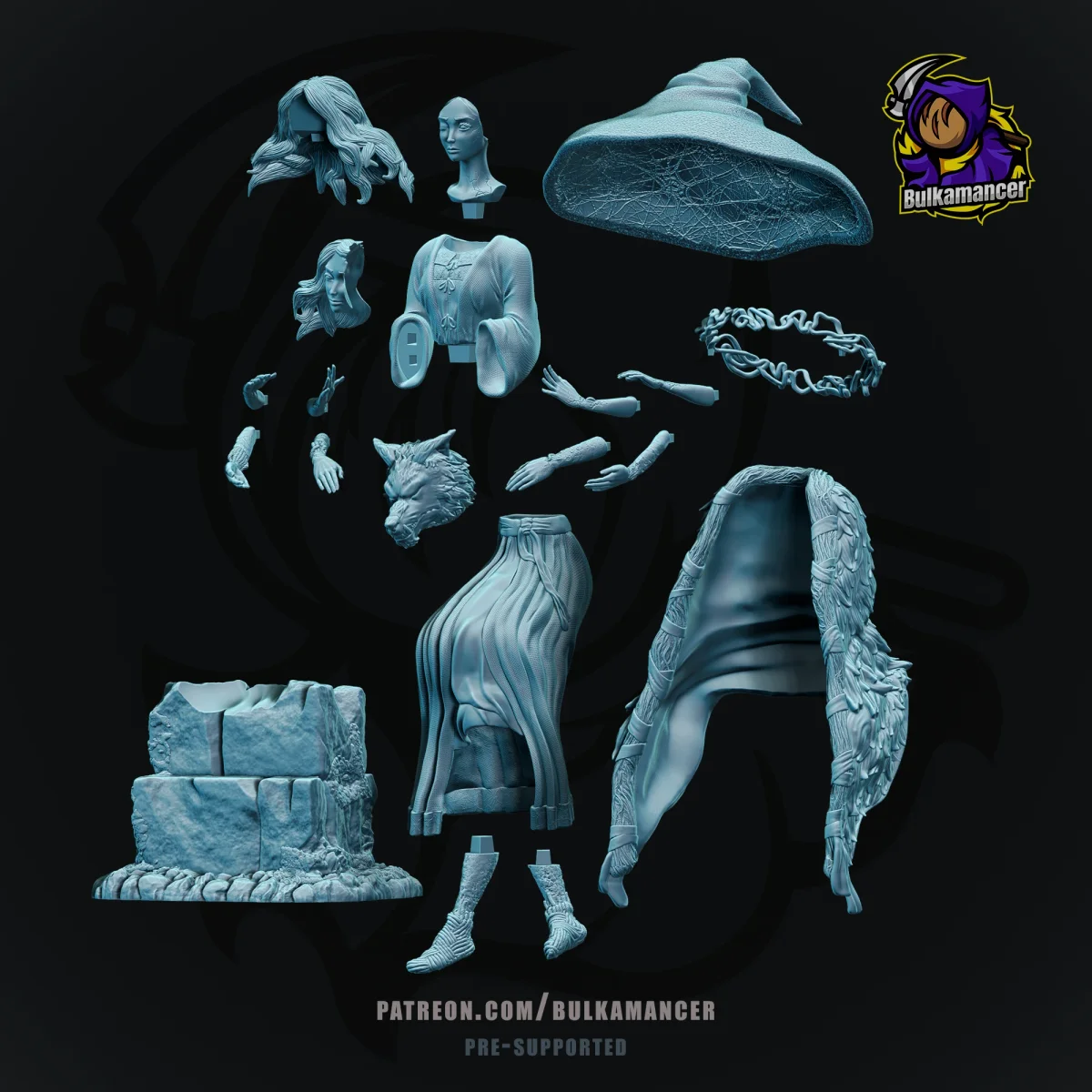 Ranni the Witch | Fan Art | 3D Printed Resin Model Garage Kit | *Un-Painted* | Bulkamancer 6