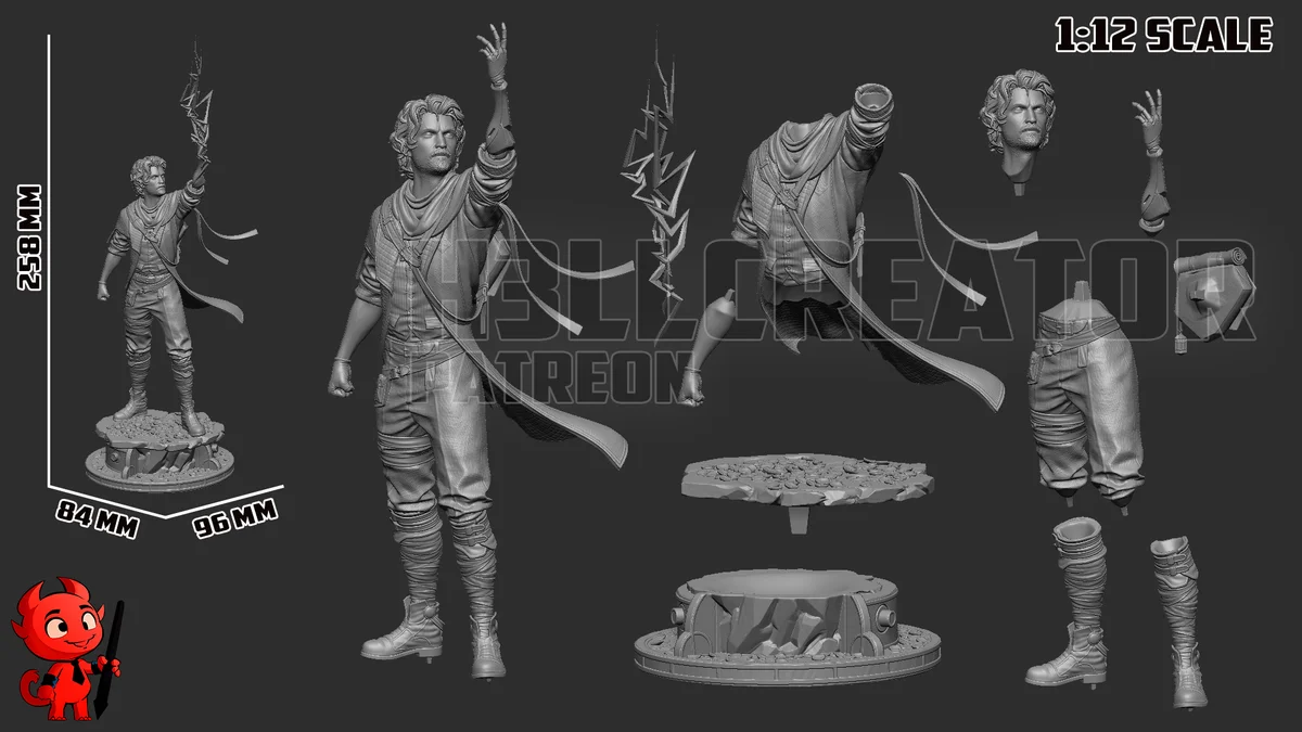 Gustave | Fan Art | 3D Printed Resin Model Garage Kit | *Un-Painted* | H3LL Creator 15