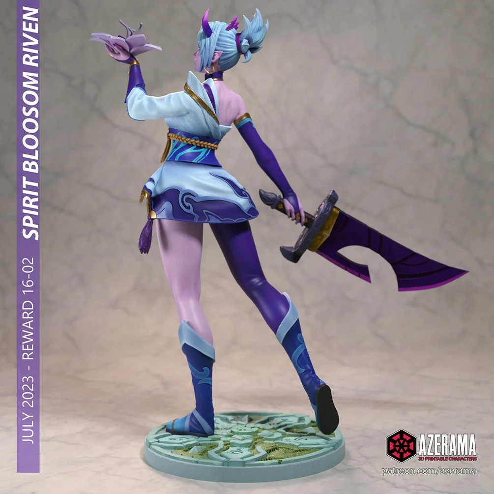 Spirit Blossom | Fan Art | 3D Printed Resin Model Garage Kit | *Un-Painted* | Azerama 3