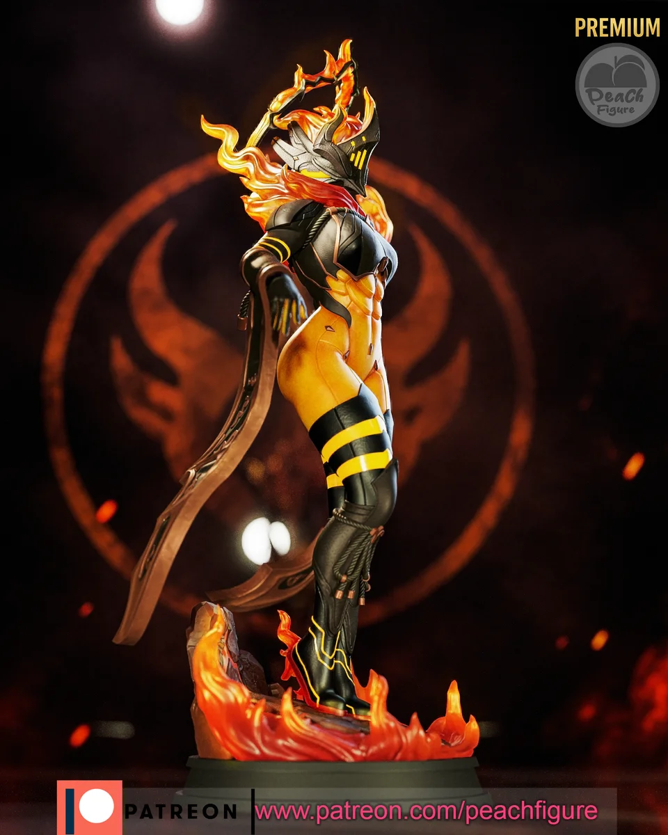 Ember Heirloom | Fan Art | 3D Printed Resin Model Garage Kit | *Un-Painted* | Peach Figure 5