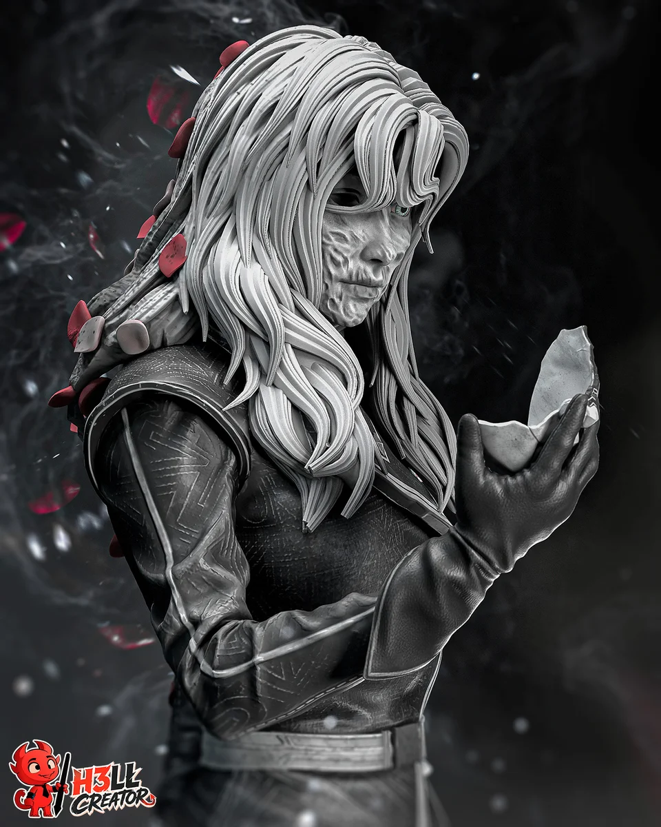 Alicia | Fan Art | 3D Printed Resin Model Garage Kit | *Un-Painted* | H3LL Creator 5