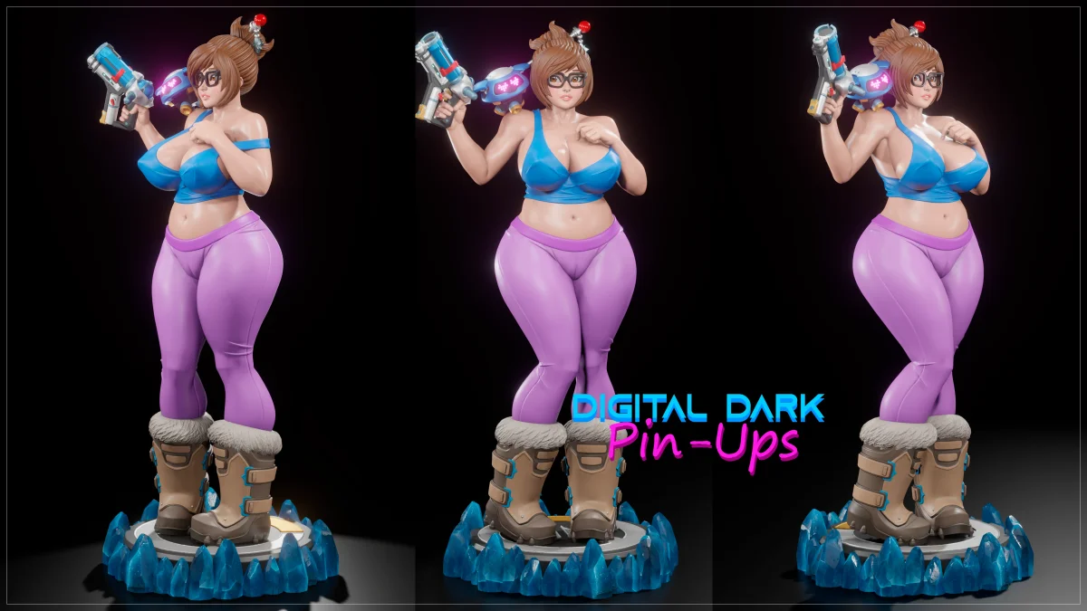 Mei | Fan Art | 3D Printed Resin Model Garage Kit | *Un-Painted* | Digital Dark 2