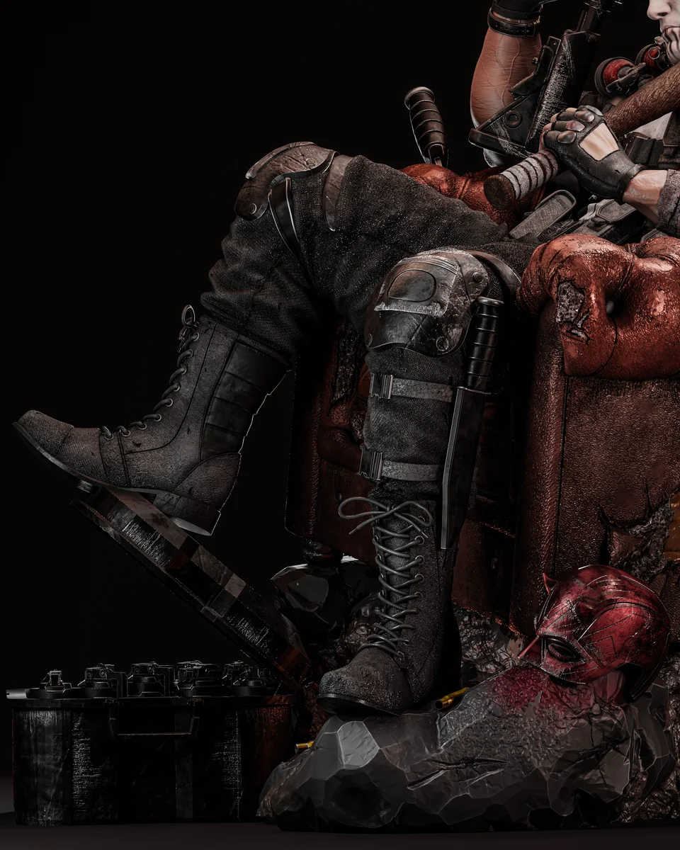 The Punisher | Fan Art | 3D Printed Resin Model Garage Kit | *Un-Painted* | ZEZ Studio 8