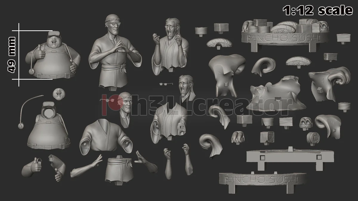 Dave the Diver | Fan Art | 3D Printed Resin Model Garage Kit | *Un-Painted* | H3LL Creator 11