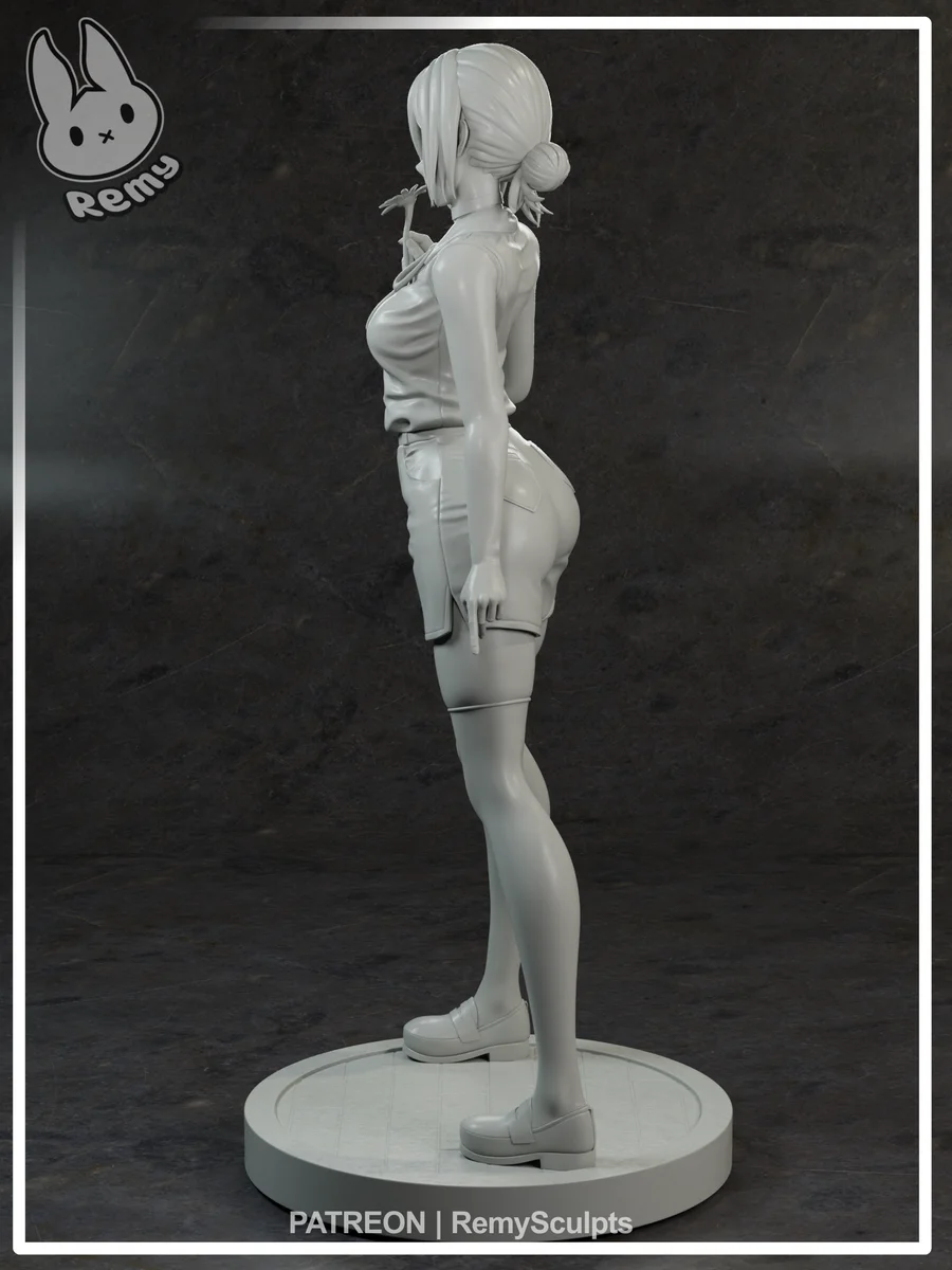 Reze | Fan Art | 3D Printed Resin Model Garage Kit | *Un-Painted* | Remy Sculpts 7