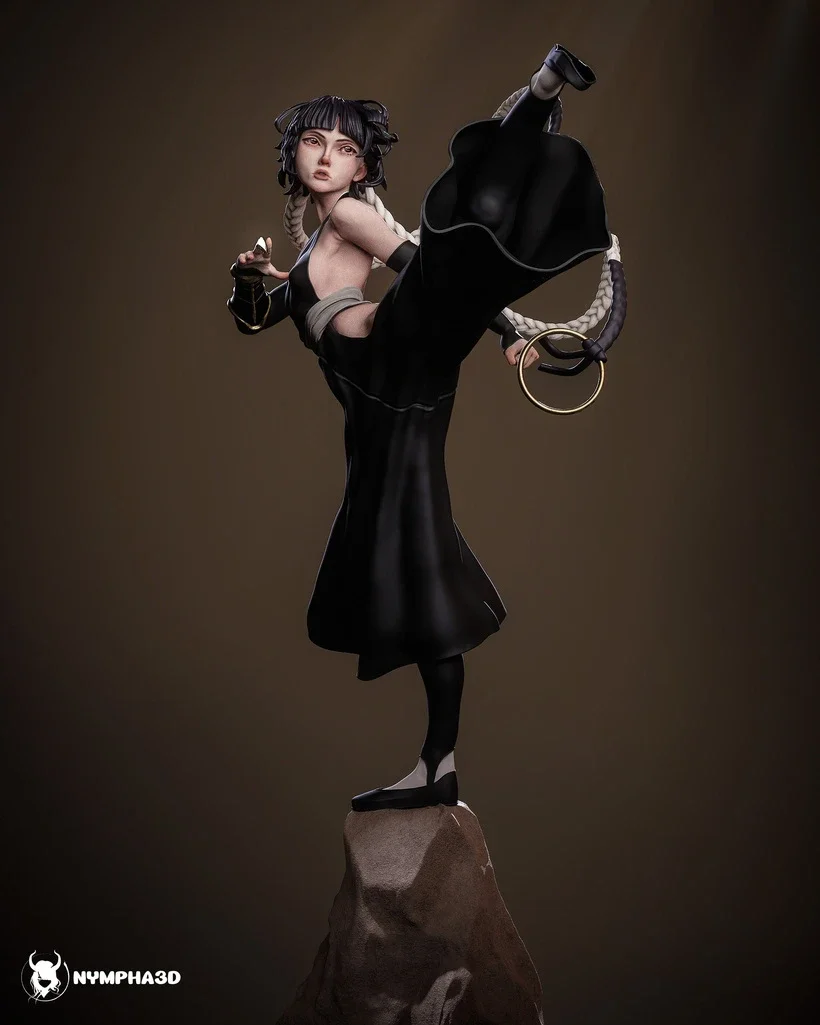 Soifon | Fan Art | 3D Printed Resin Model Garage Kit | *Un-Painted* | Nympha3D 6