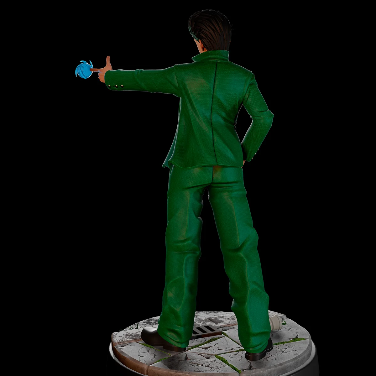 Yusuke Urameshi | Fan Art | 3D Printed Resin Model Garage Kit | *Un-Painted* | Momoji 3