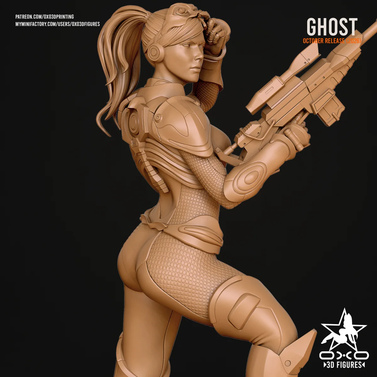 Sarah Kerrigan Ghost | Fan Art | 3D Printed Resin Model Garage Kit | *Un-Painted* | OXO3D 8